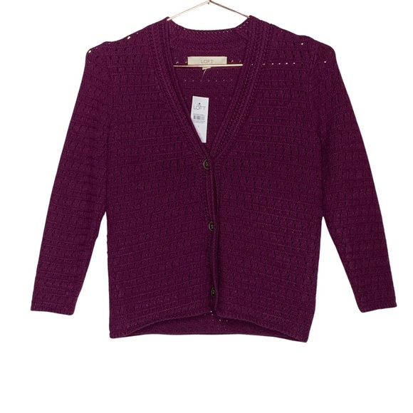 NWT Loft Crochet Cardigan - Picture 2 of 4